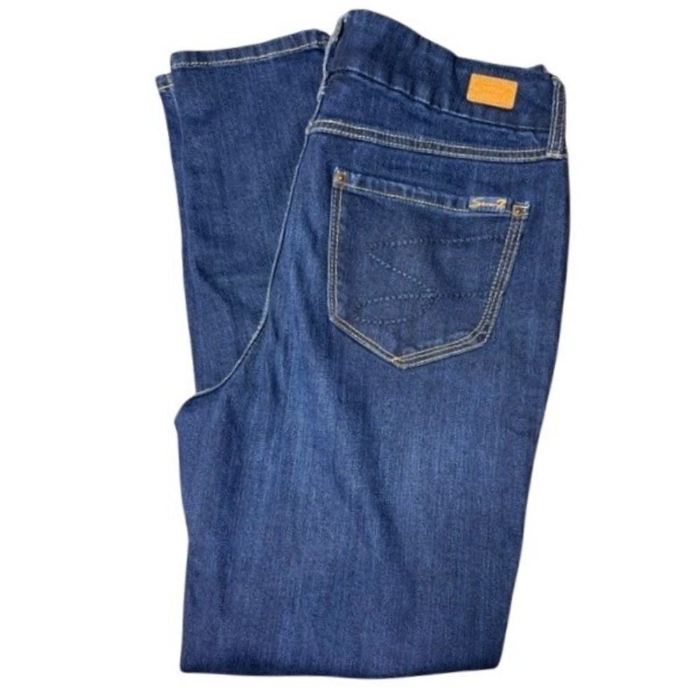 Seven7 Skinny Jeans Women 10 Classic Blue Dark Wash Stretch Denim EUC